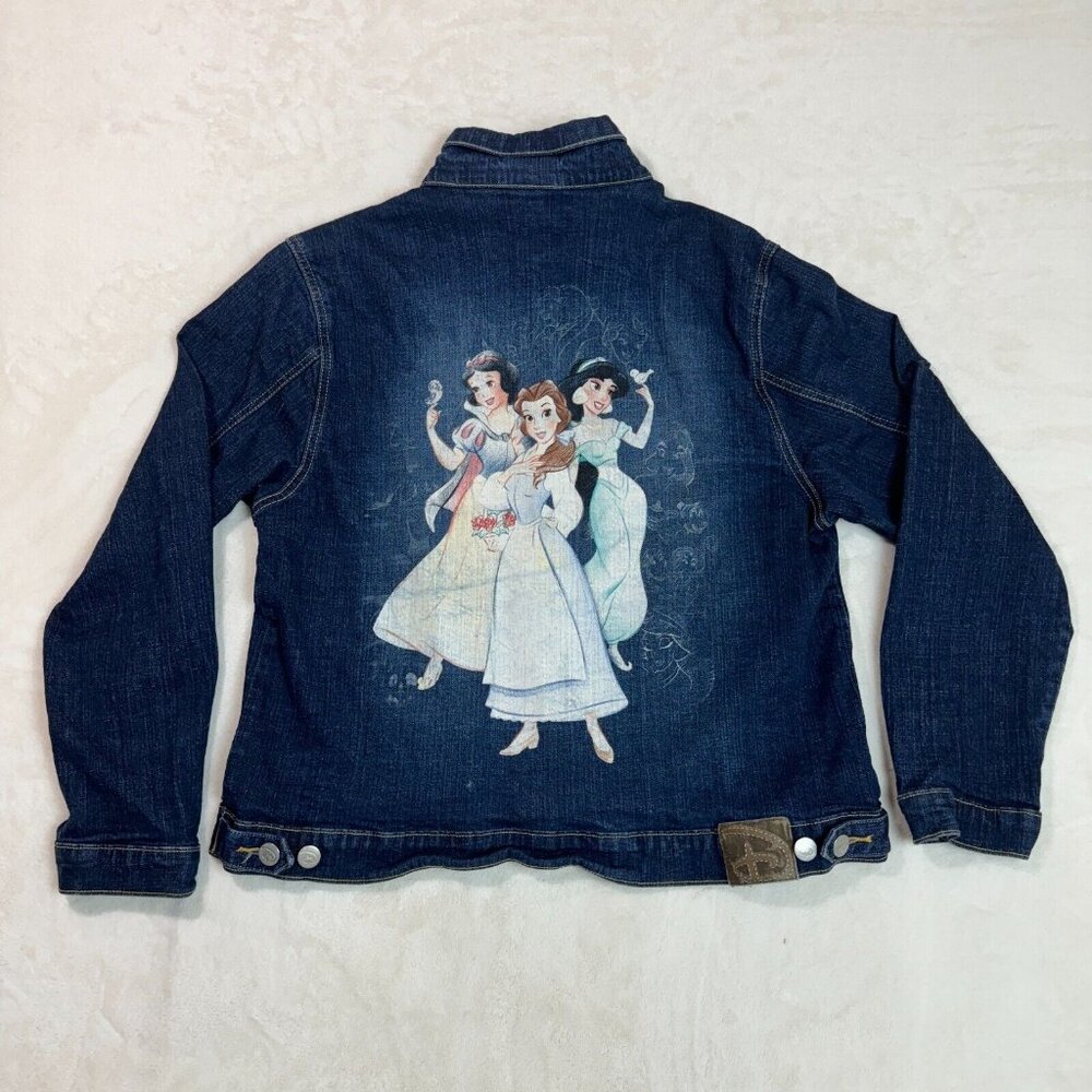 Vintage Y2K Disney Women's Jean Jacket Studio Collection Princess Size XL